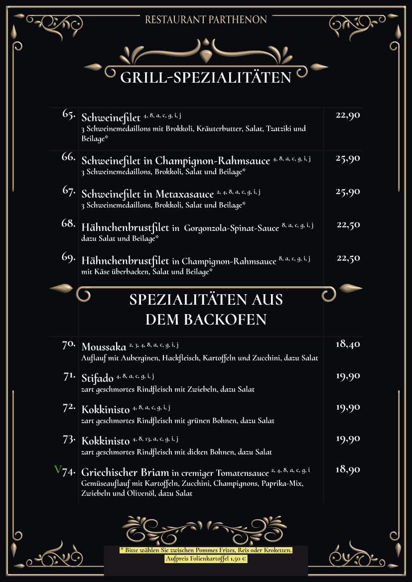 Speisenkarte Seite 8