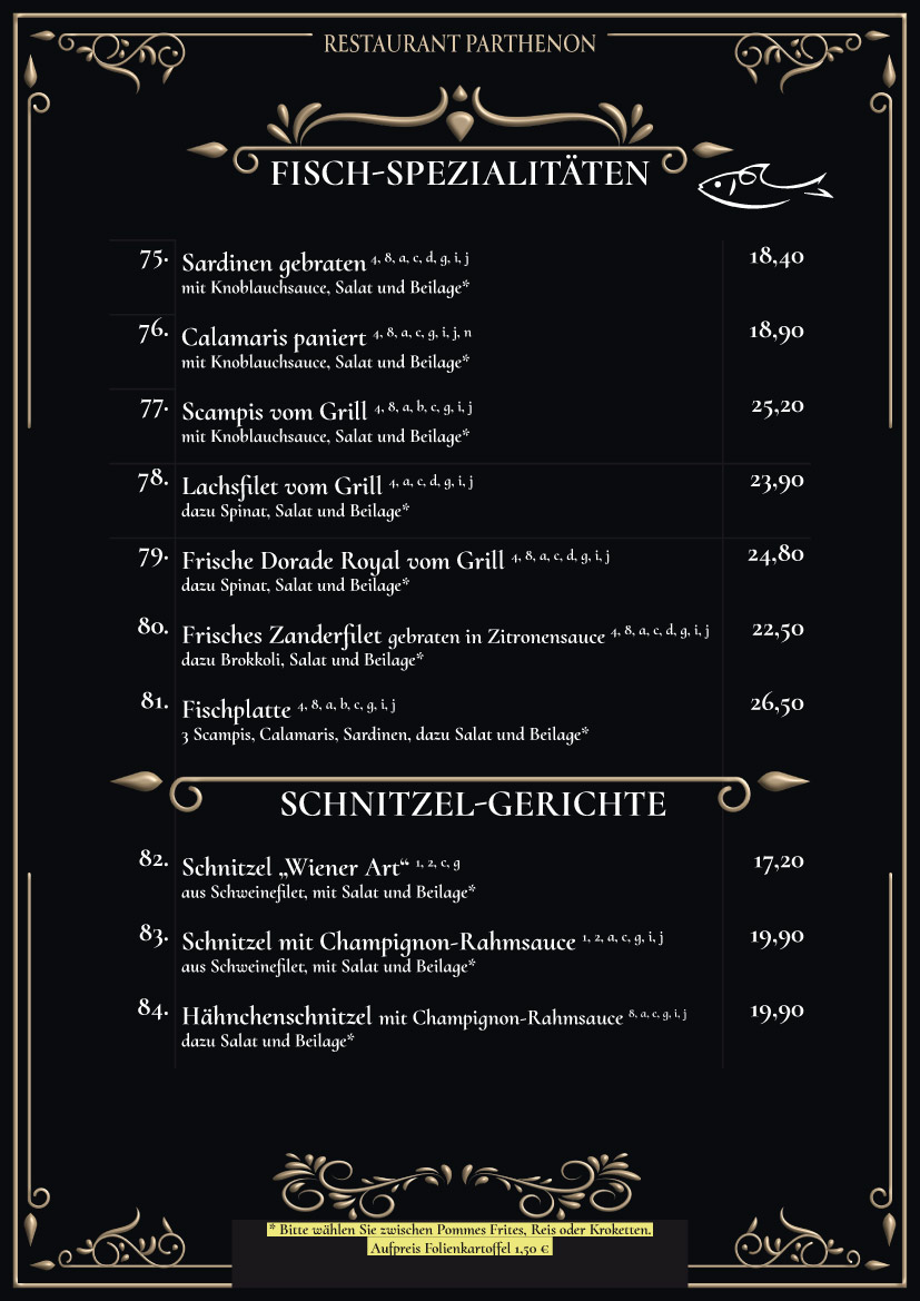 Speisenkarte Seite 9